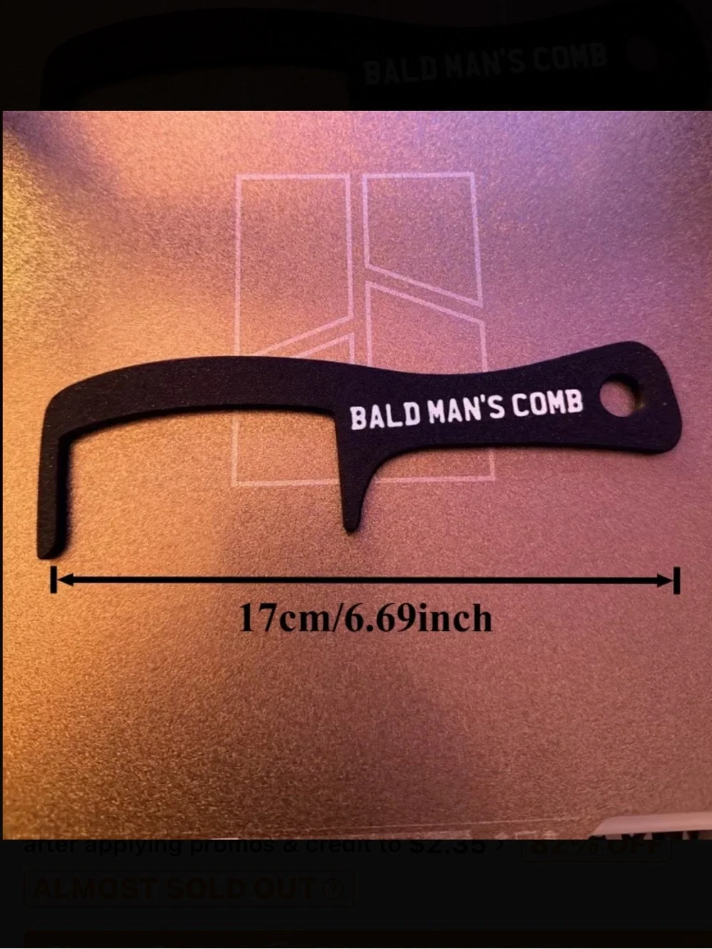 Bald Man’s Comb – Black